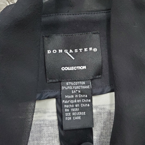 Doncaster Black/White Tie Blazer Size M - Picture 6 of 6